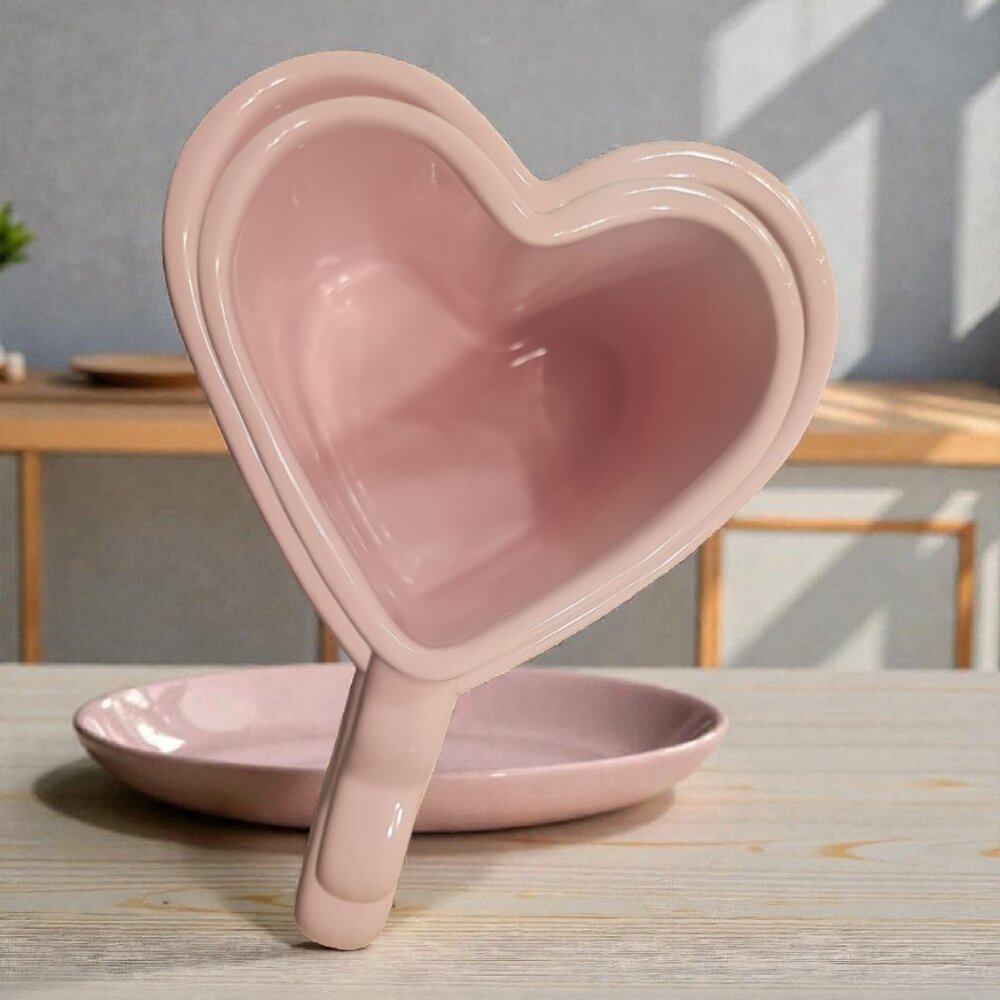 Pink Heart-Handle Ceramic Mug - Picture 6 of 8